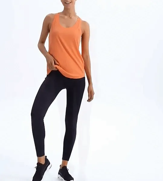 Loose & Stretchy Rib Lycra Tank Top