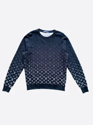 Louis Vuitton Black Monogram Gradient Sweater