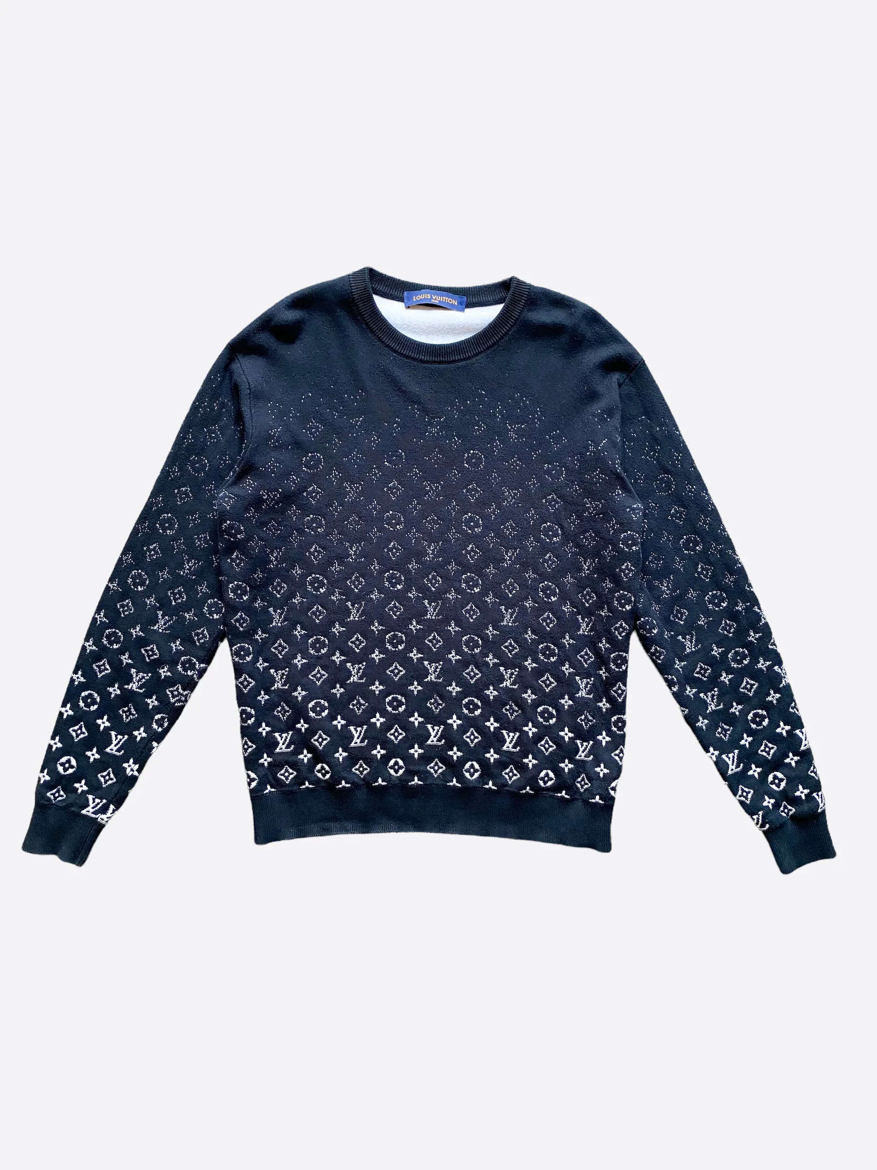 Louis Vuitton Black Monogram Gradient Sweater