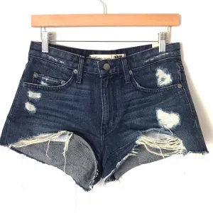 Lovers   Friends Distressed Dark Wash Denim Shorts- Size 26