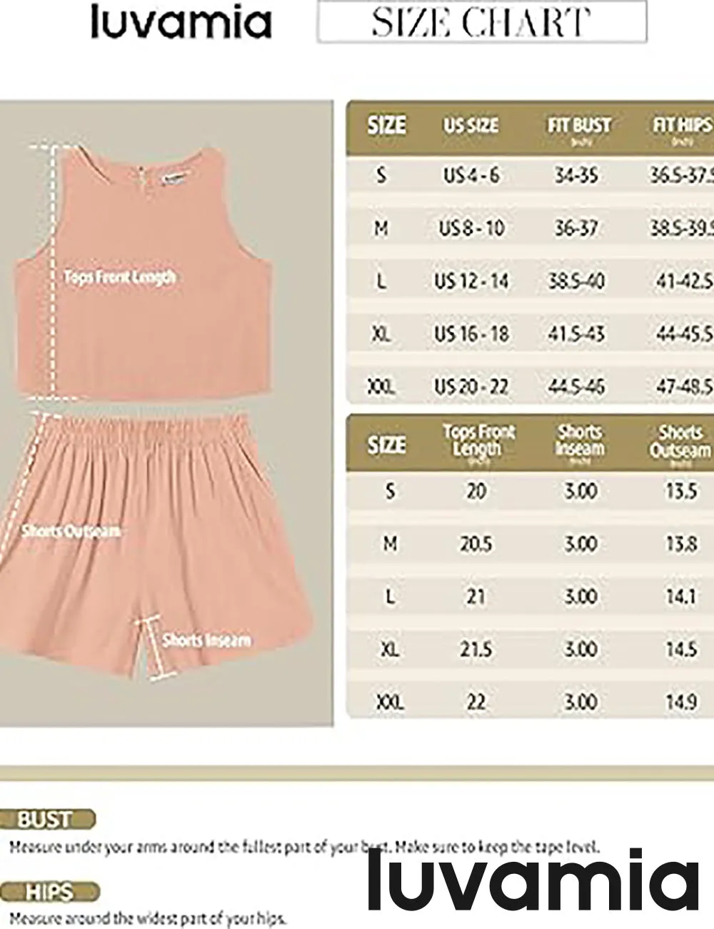 LUVAMIA Women's Sleeveless Casual 2 Piece Blazer Vest Suits