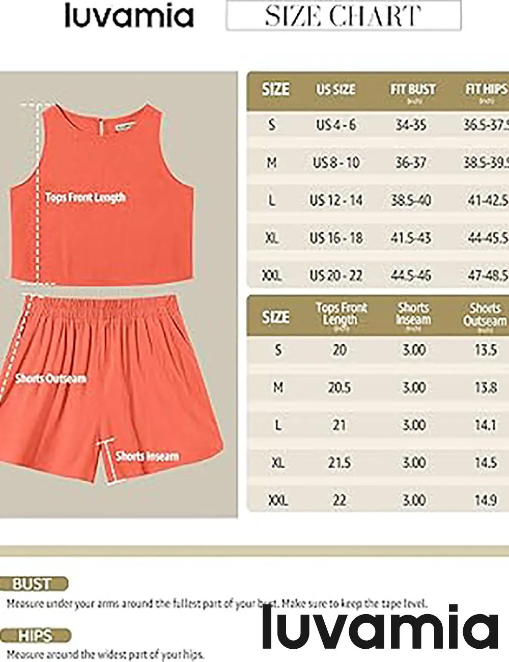 LUVAMIA Women's Sleeveless Casual 2 Piece Blazer Vest Suits