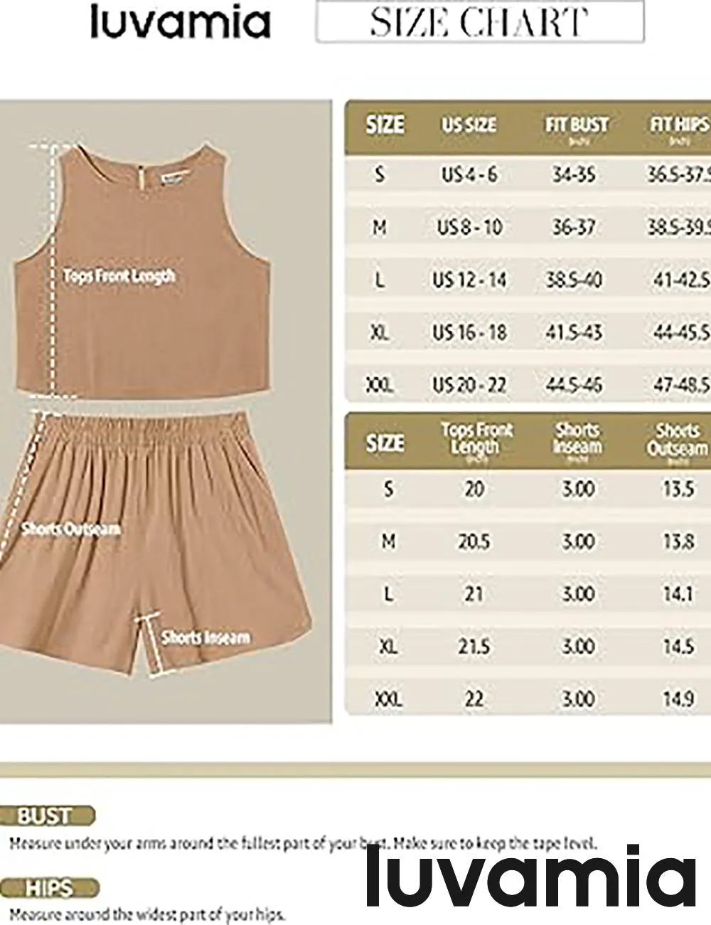 LUVAMIA Women's Sleeveless Casual 2 Piece Blazer Vest Suits