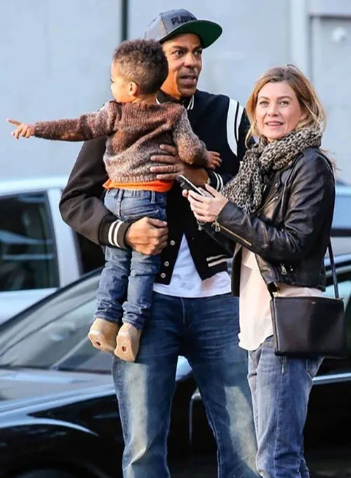 Luxury Leather Jacket Worn by Ellen Pompeo