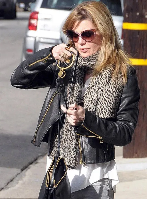 Luxury Leather Jacket Worn by Ellen Pompeo