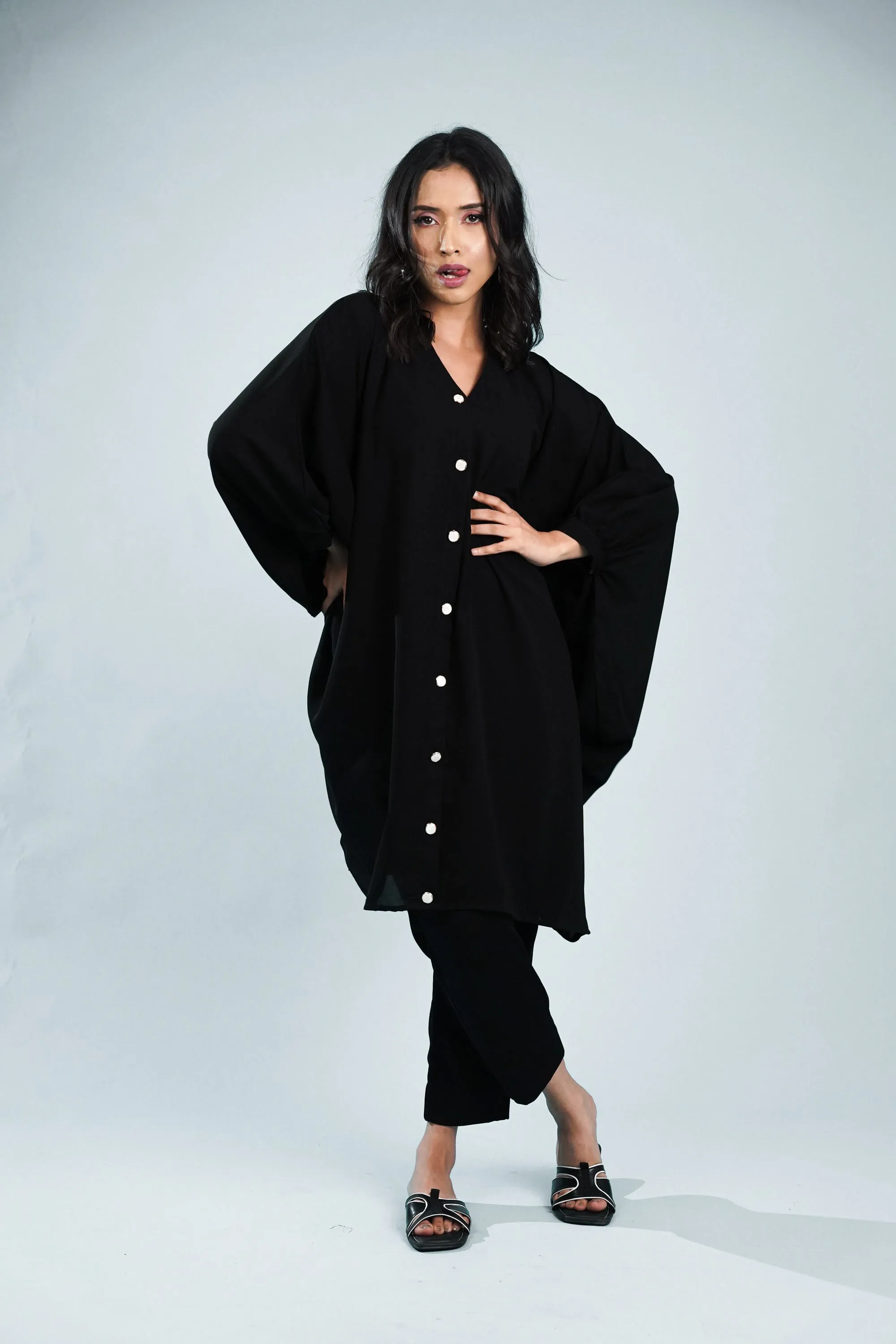 Majestic Black Coord Set