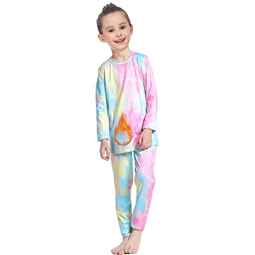 MANCYFIT Thermal Underwear for Girls Fleece Lined Long Johns Set Kids Base Layer Ultra Soft