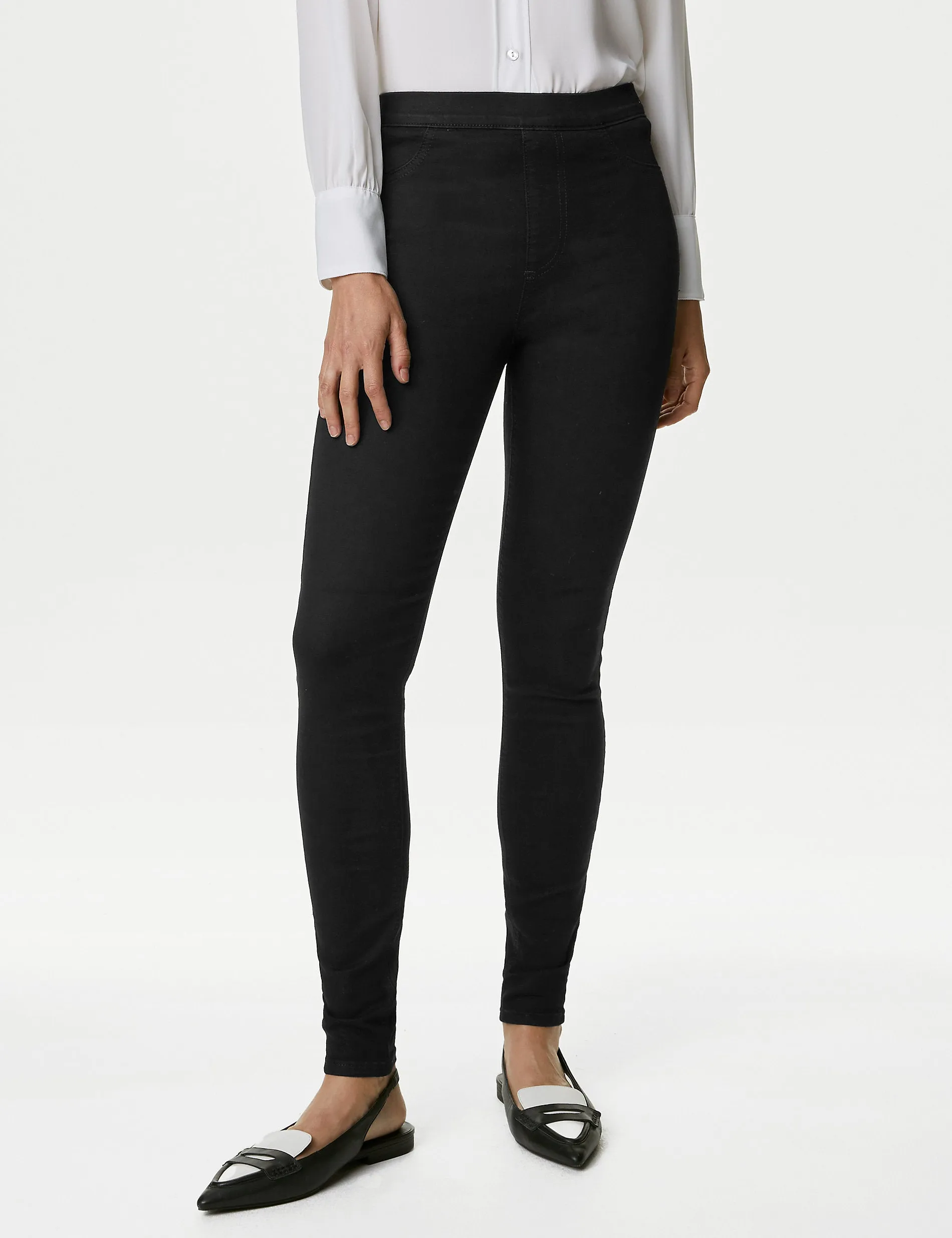 Marks & Spencer High Waist Jeggings, Black