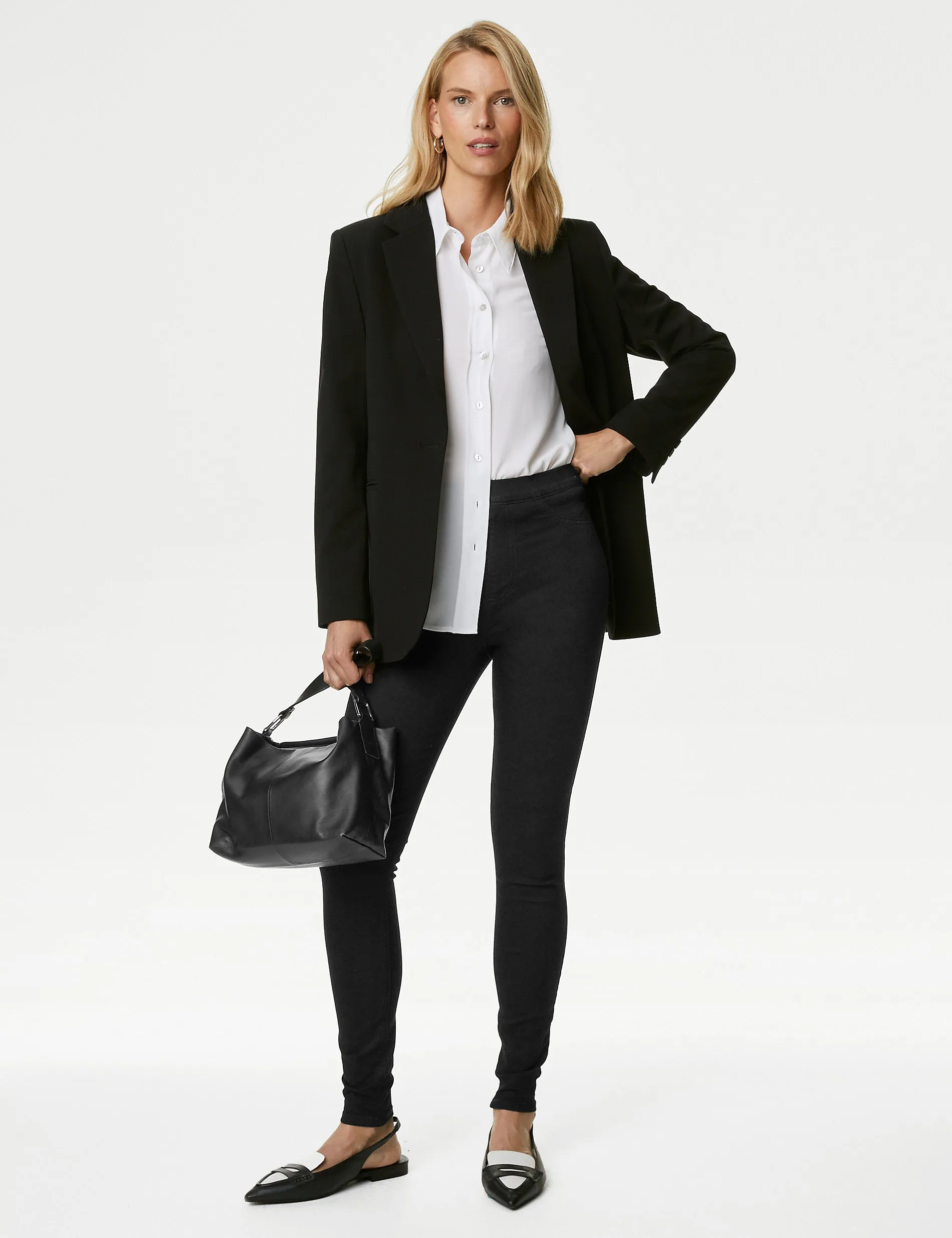 Marks & Spencer High Waist Jeggings, Black