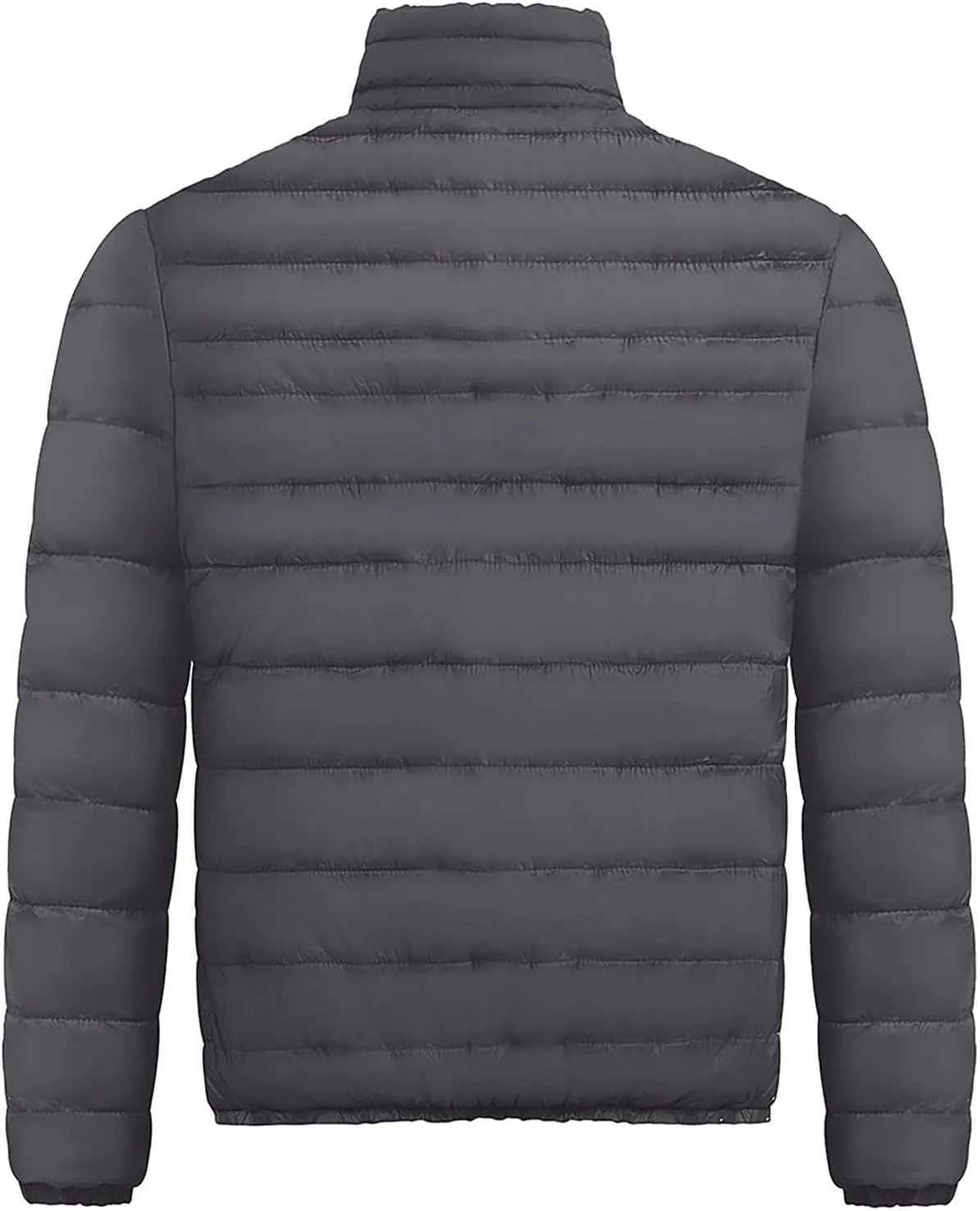 Men'S Down Jackets & Coats Zip Up With Hood Heated Plain Winter Jackets Thick Thermal Windproof Outwear