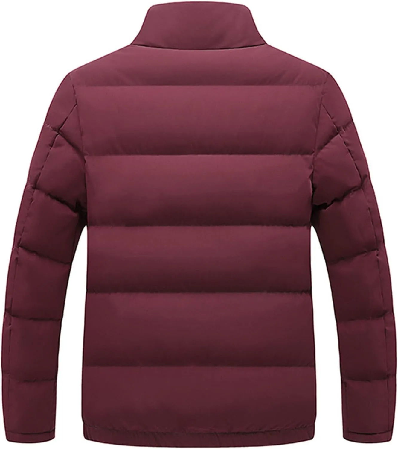 Mens Packable Down Puffer Jacket Warm Ultra Loft Lightweight Coat Full Zip Up Quilted Thicken Windproof Winter Jackets