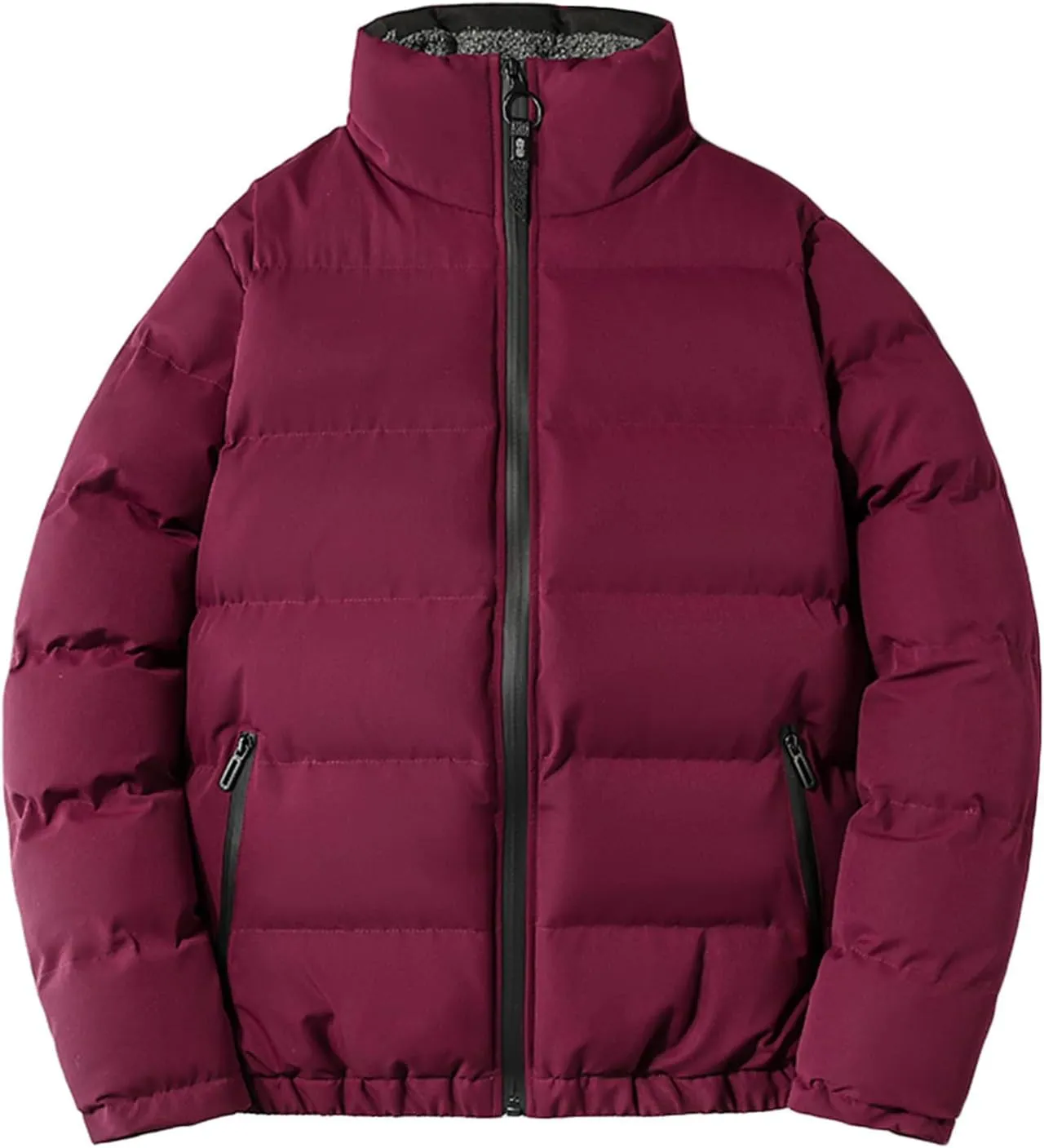 Mens Packable Down Puffer Jacket Warm Ultra Loft Lightweight Coat Full Zip Up Quilted Thicken Windproof Winter Jackets