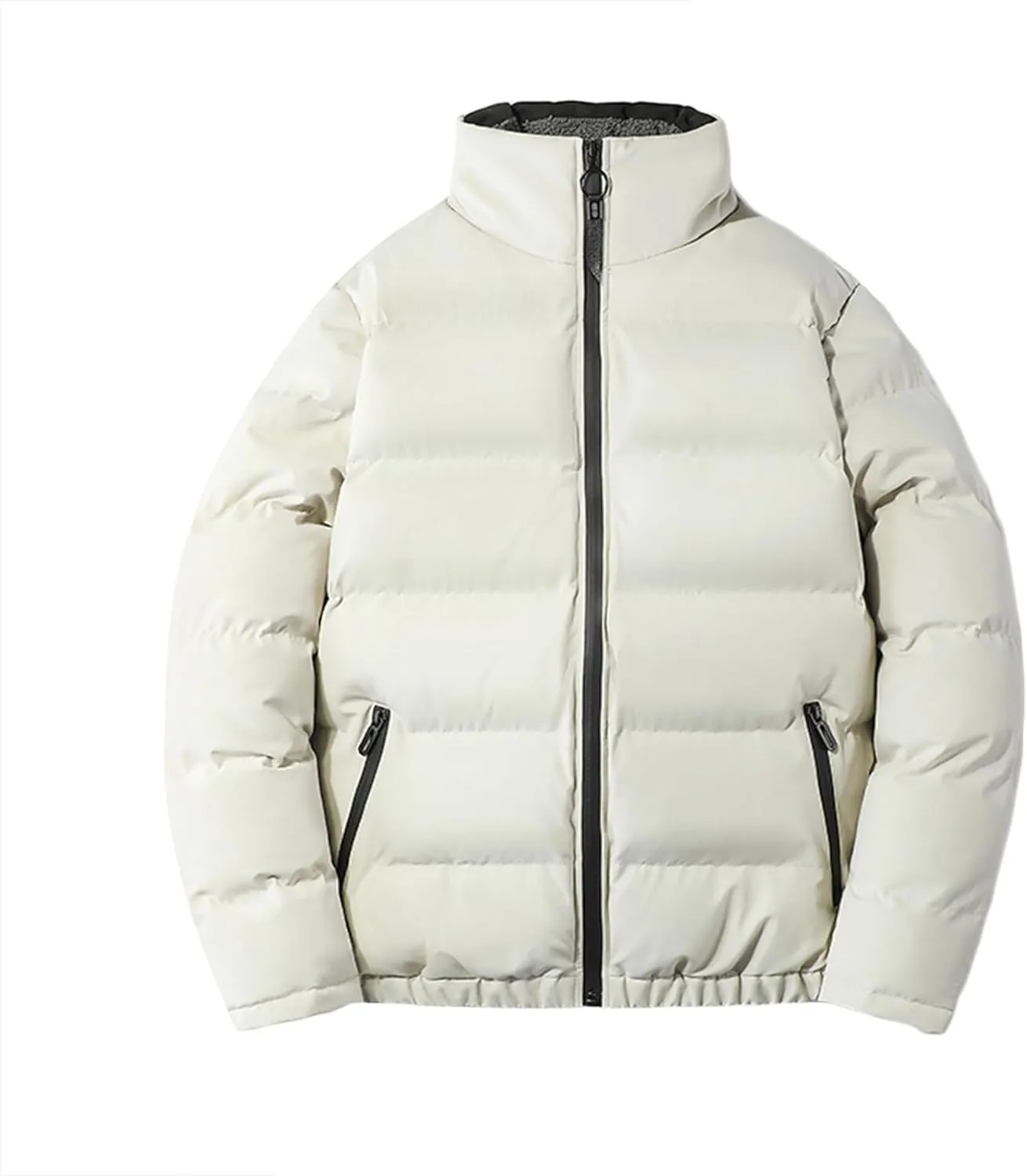 Mens Packable Down Puffer Jacket Warm Ultra Loft Lightweight Coat Full Zip Up Quilted Thicken Windproof Winter Jackets