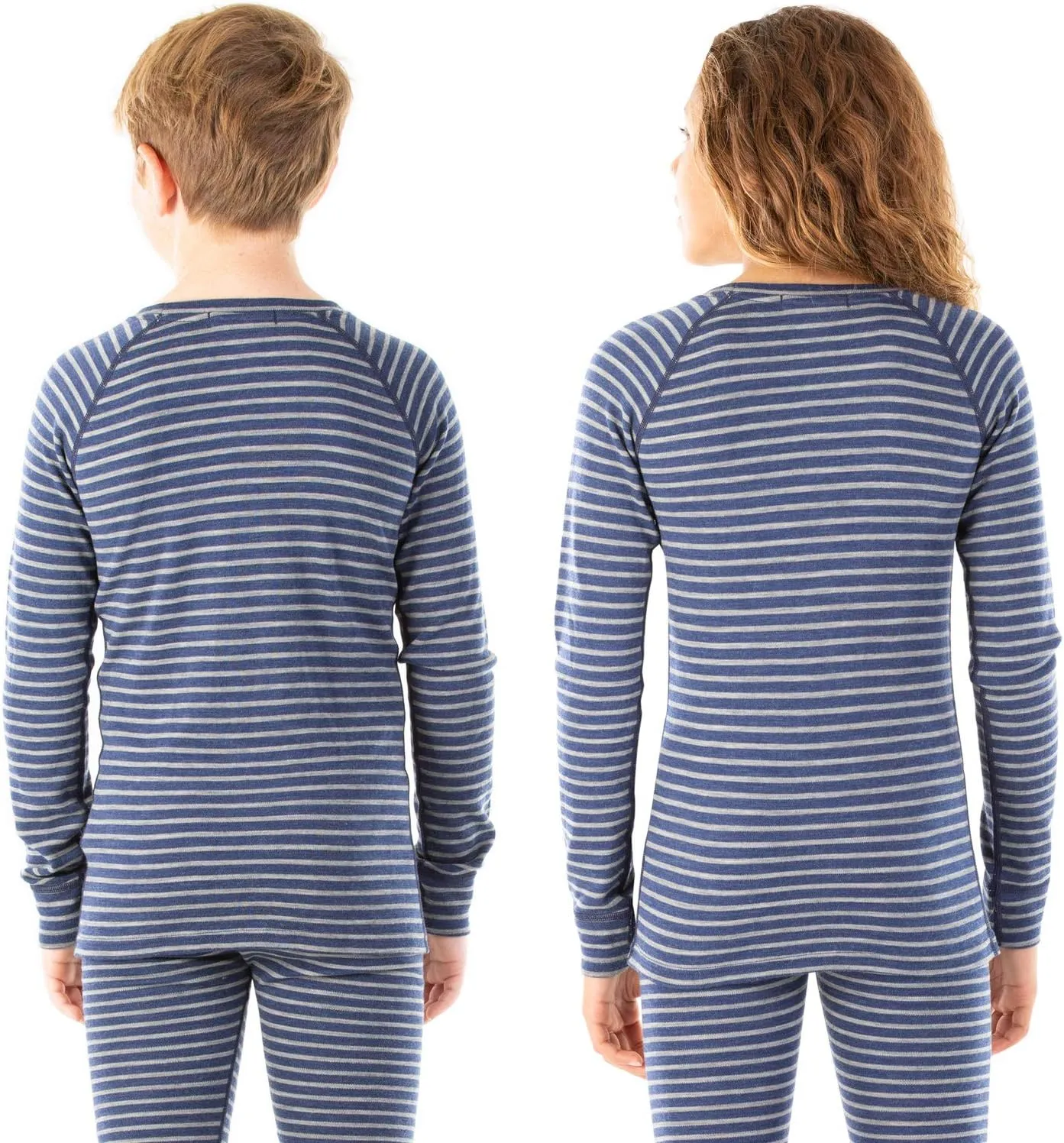 MERIWOOL Kids Unisex Long Sleeve Shirt Thermal Midweight Merino Wool Base Layer