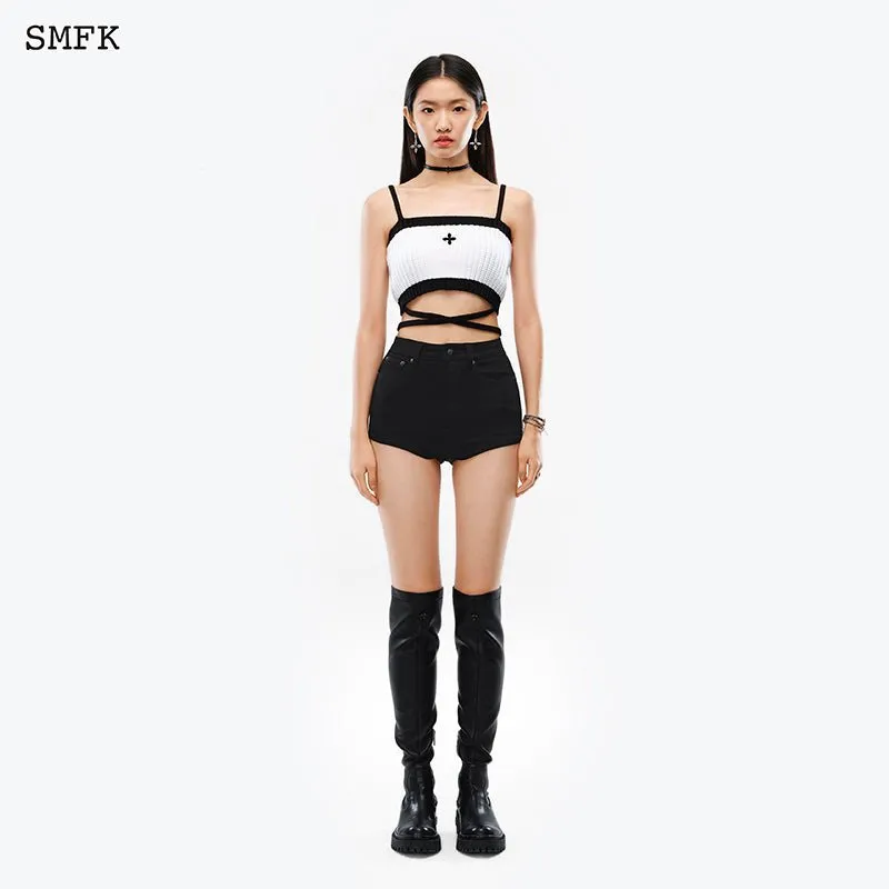 Mermaid Vintage Knitted Camisole White