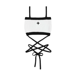 Mermaid Vintage Knitted Camisole White