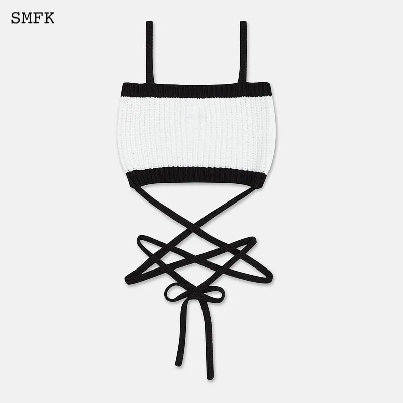 Mermaid Vintage Knitted Camisole White