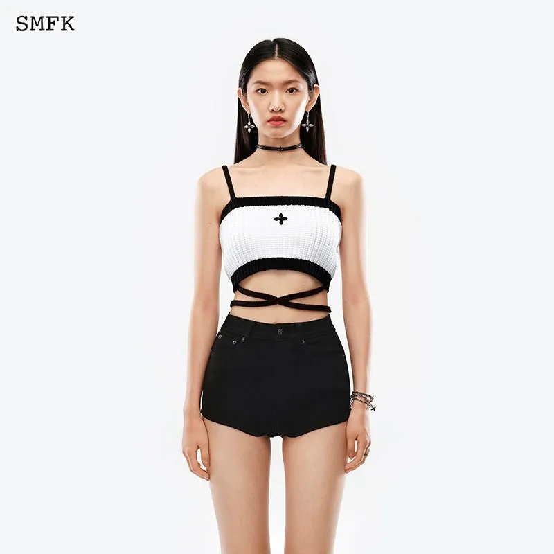 Mermaid Vintage Knitted Camisole White