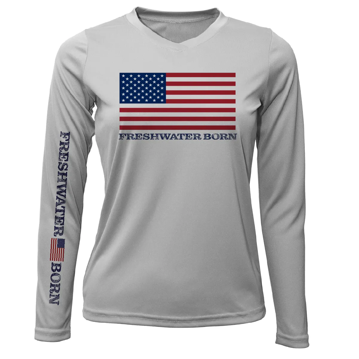 Michigan USA Freshwater Born Women's Long Sleeve UPF 50  Dry-Fit Shirt