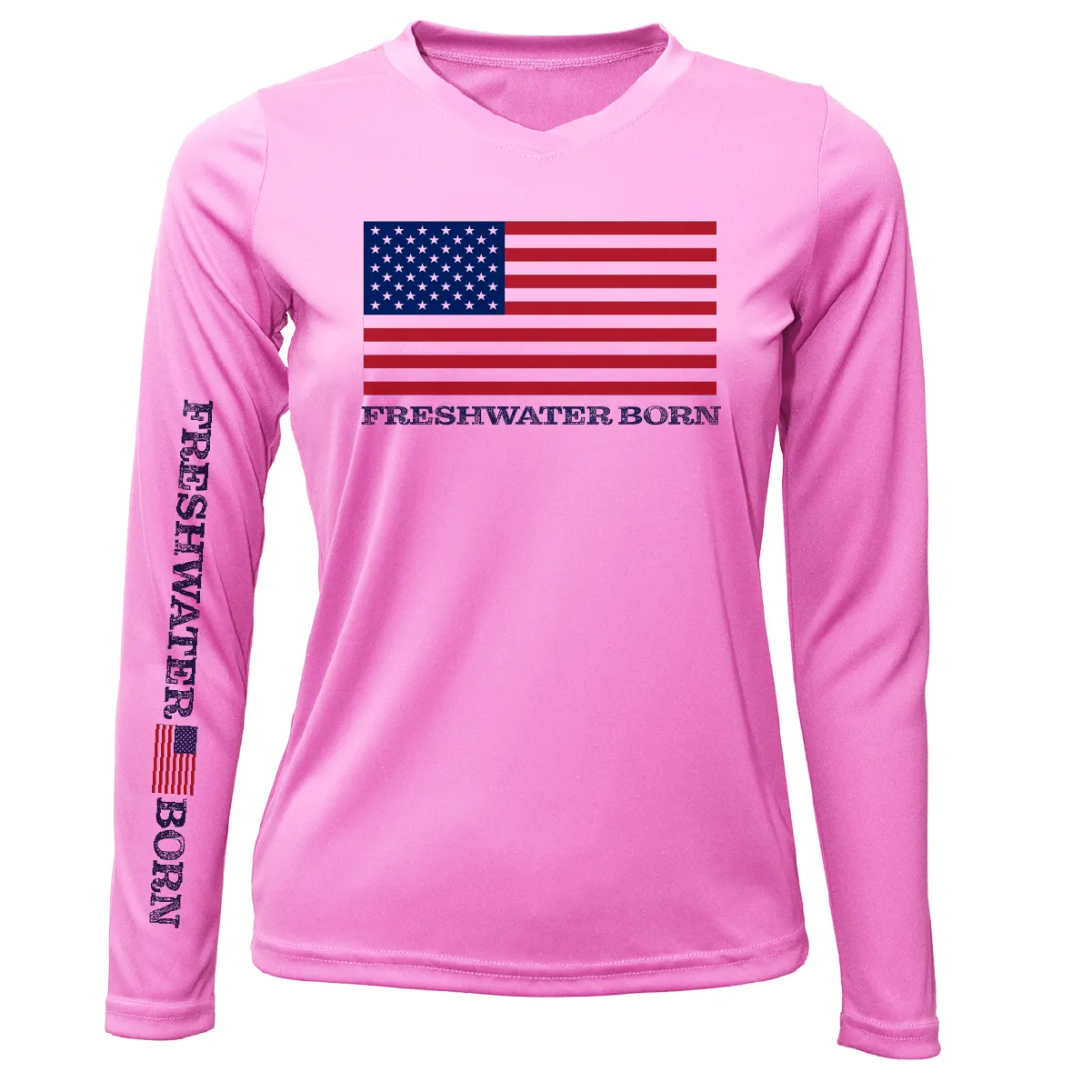 Michigan USA Freshwater Born Women's Long Sleeve UPF 50  Dry-Fit Shirt