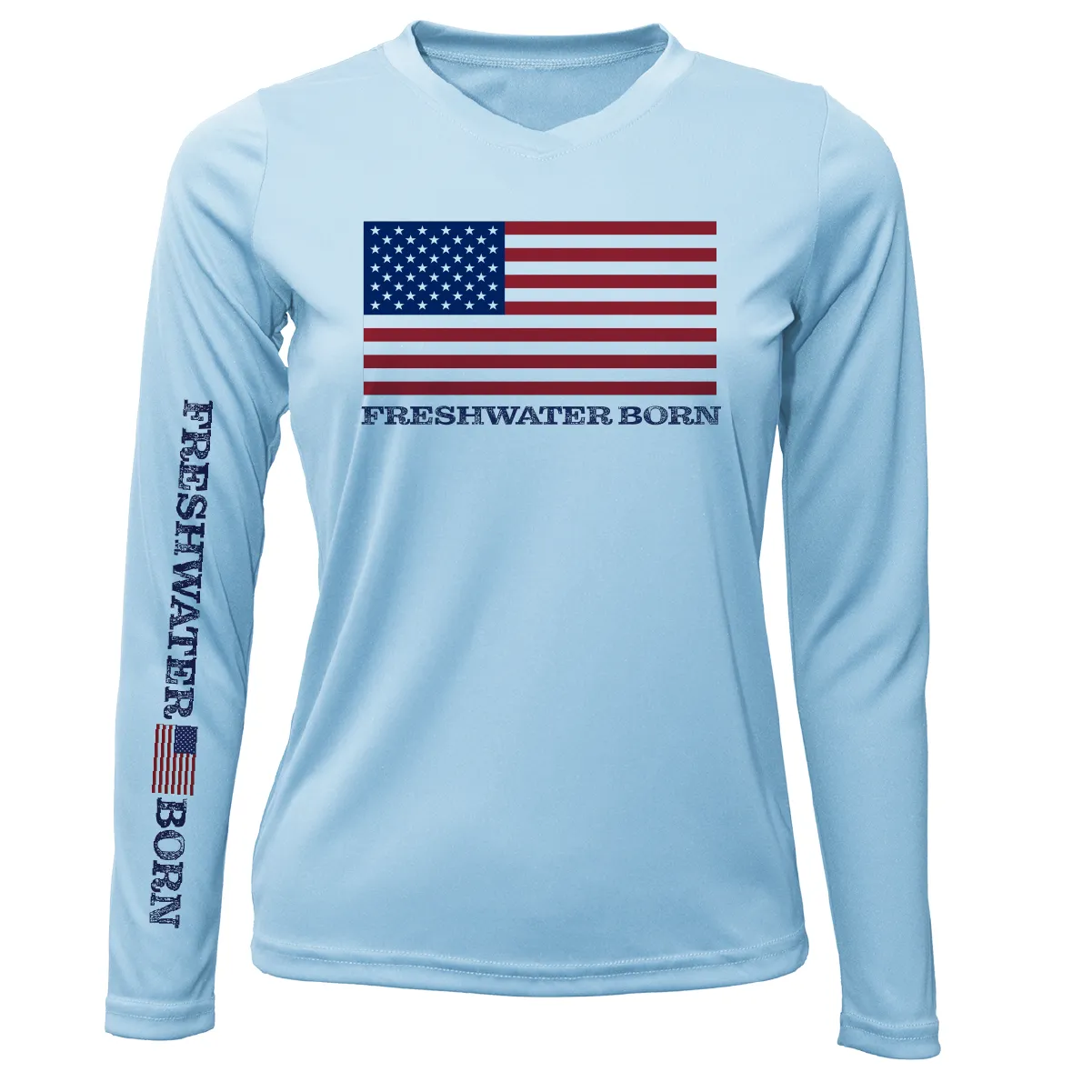 Michigan USA Freshwater Born Women's Long Sleeve UPF 50  Dry-Fit Shirt