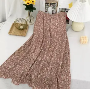 Midi Floral Skirt