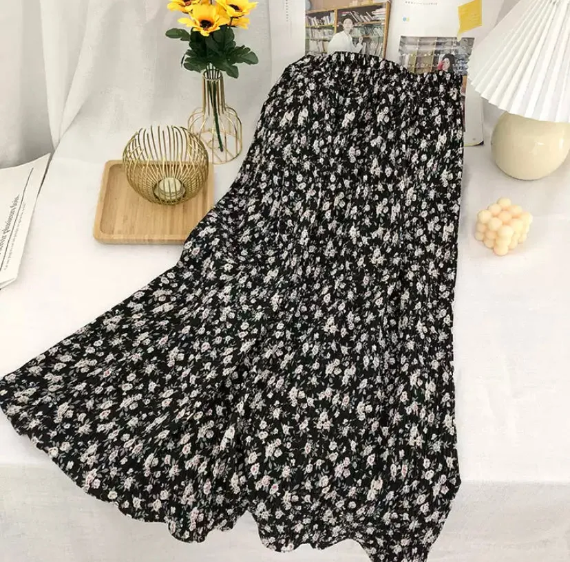Midi Floral Skirt