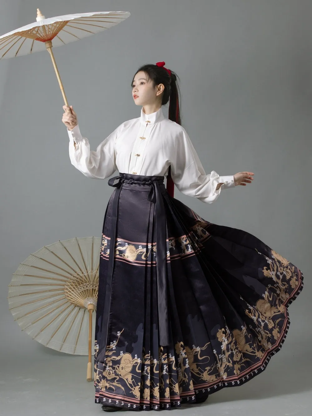 Ming Dynasty|JIUMI Modern Hanfu Set| Mamian
