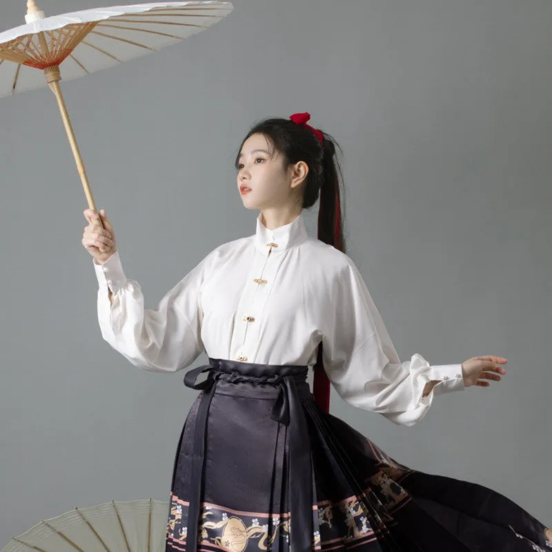 Ming Dynasty|JIUMI Modern Hanfu Set| Mamian