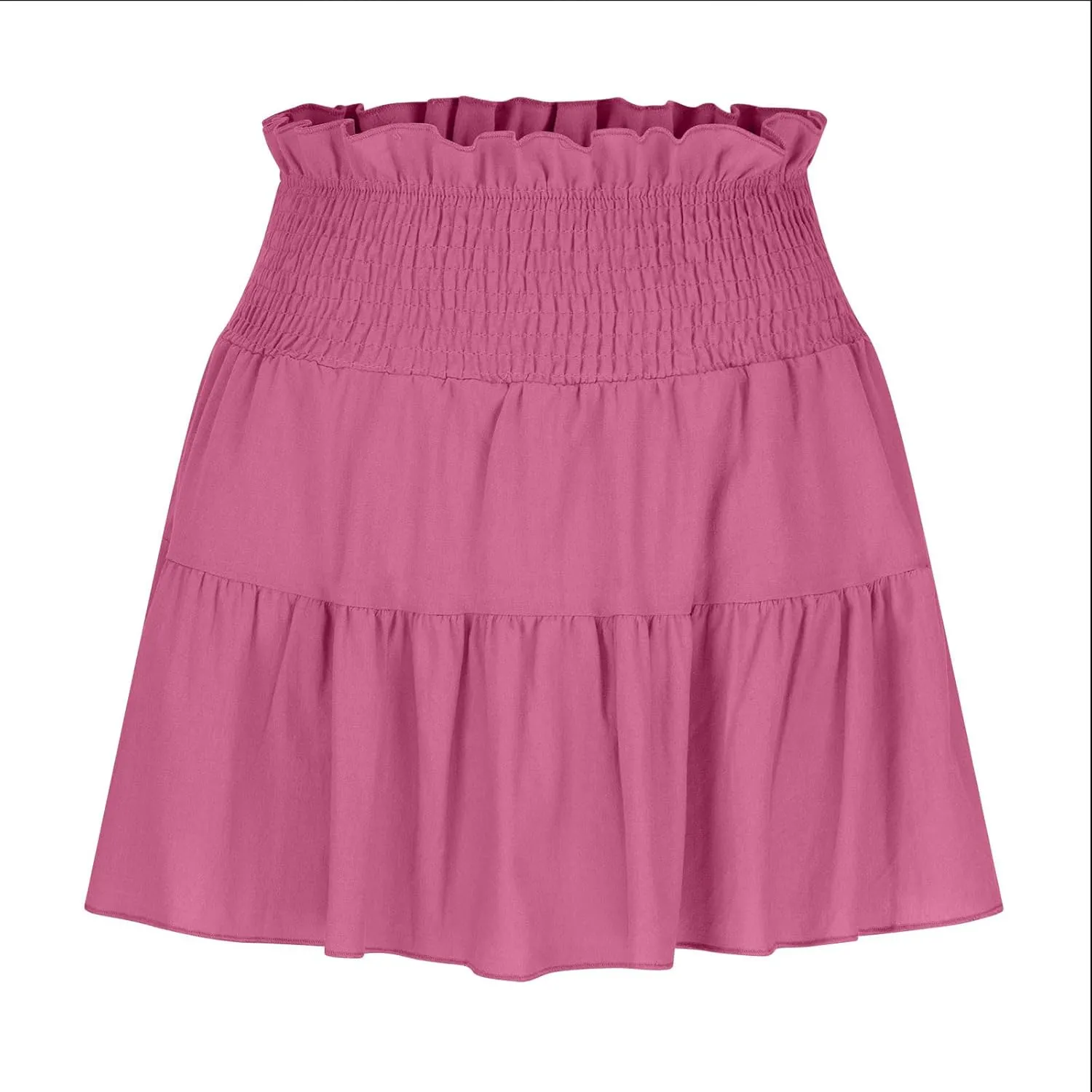 Mini Skirts Women Flowy Casual Summer Short Skirts High Waisted Skater Skirts A Line Boho Skirts for Beach Vacation