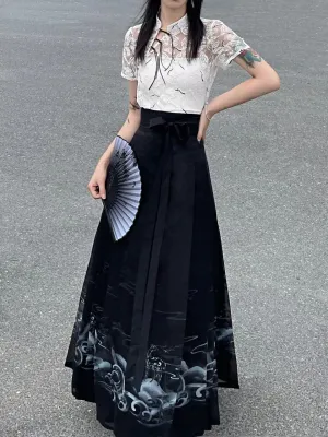 Modern Black Hanfu Dress | Women