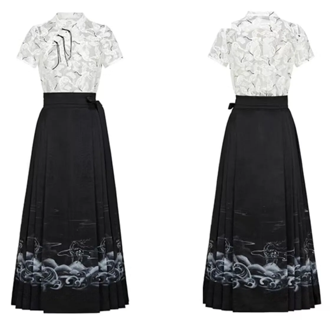 Modern Black Hanfu Dress | Women