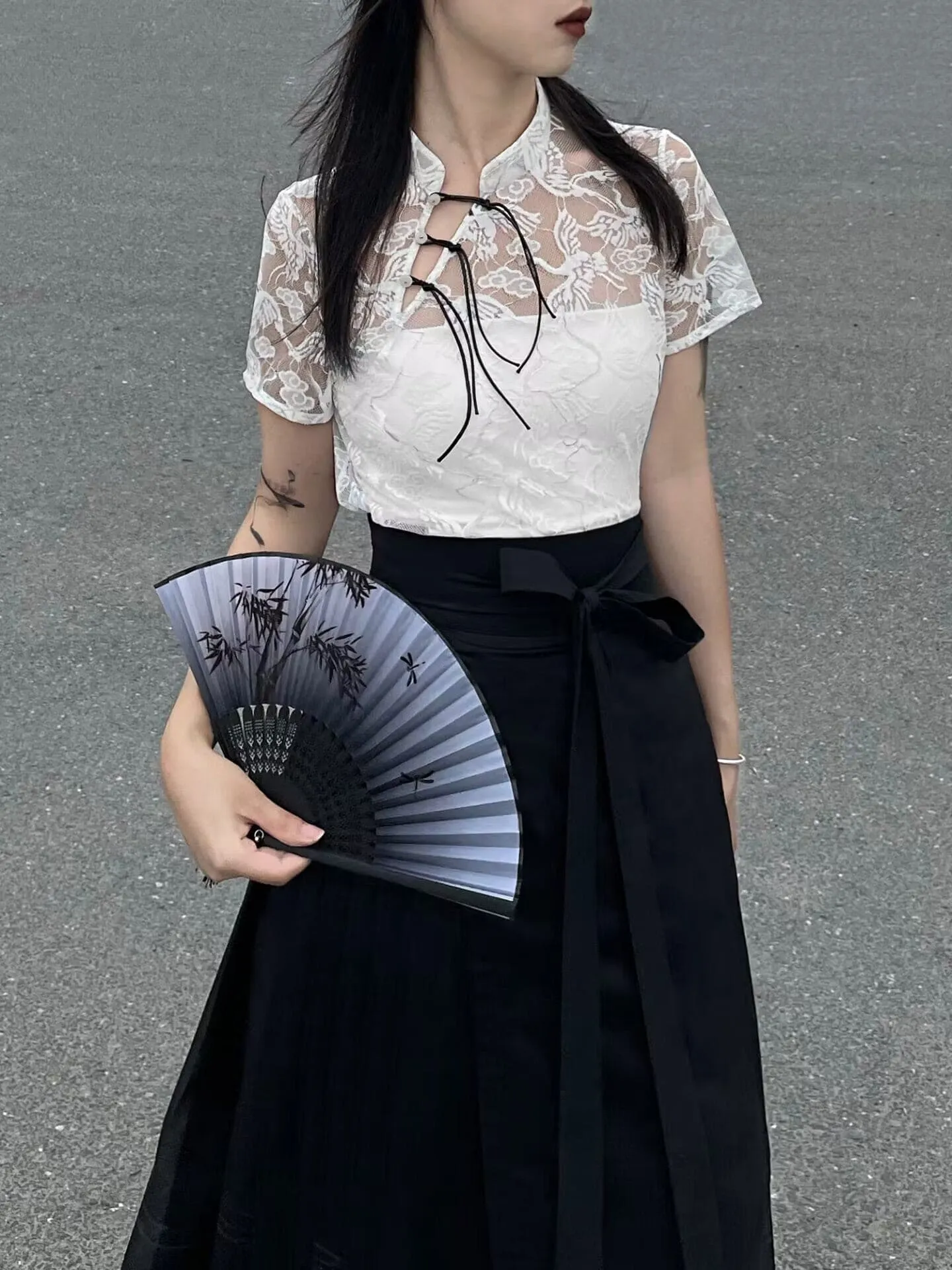 Modern Black Hanfu Dress | Women