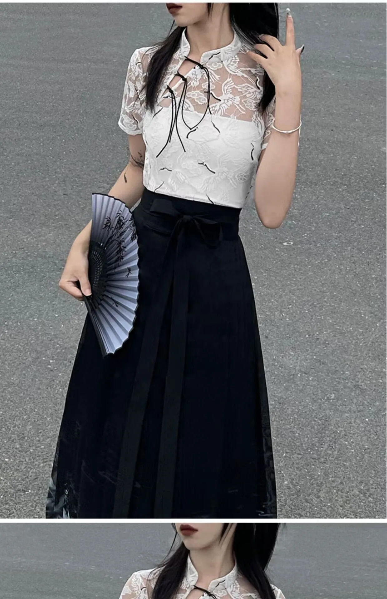 Modern Black Hanfu Dress | Women