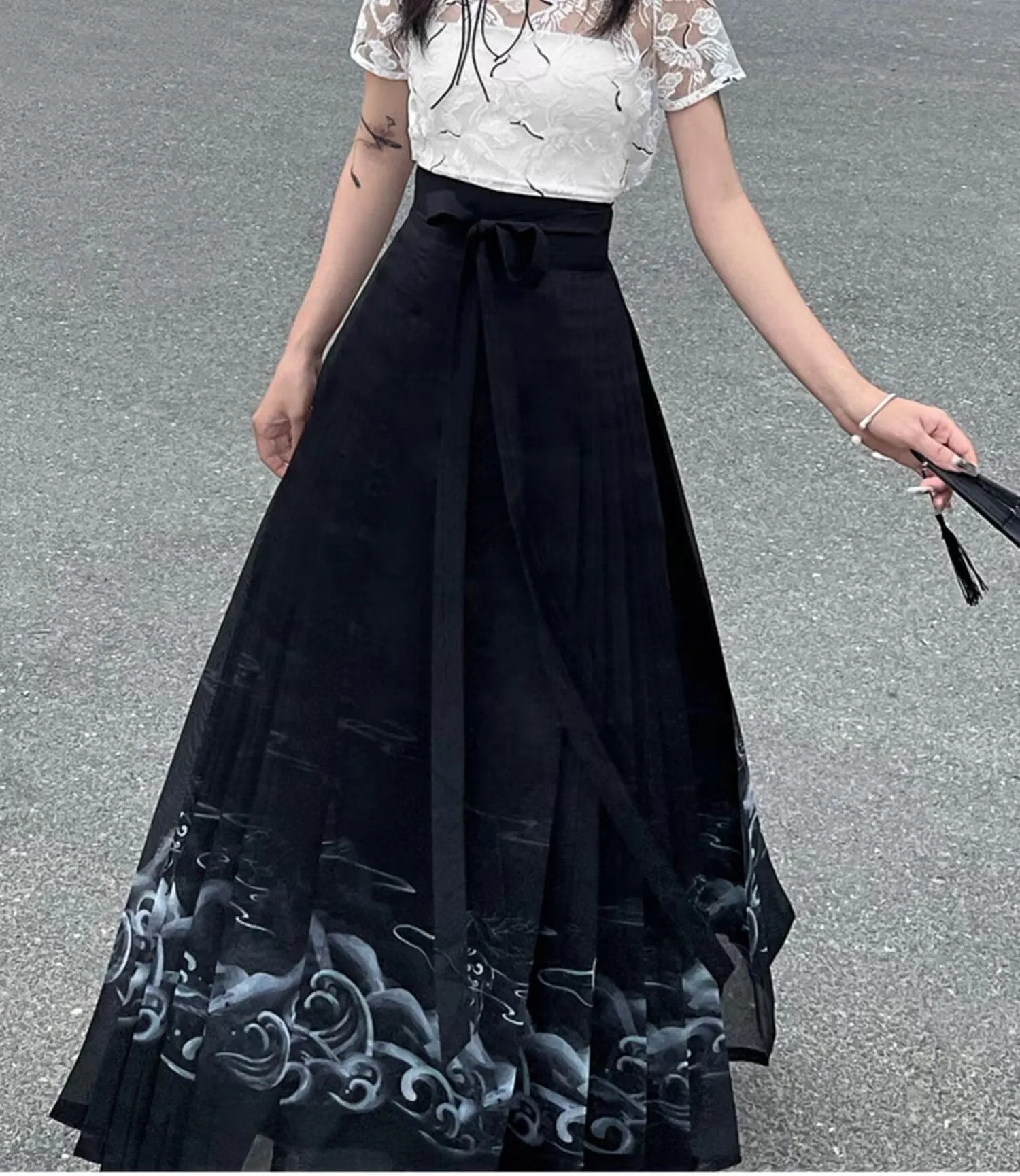 Modern Black Hanfu Dress | Women