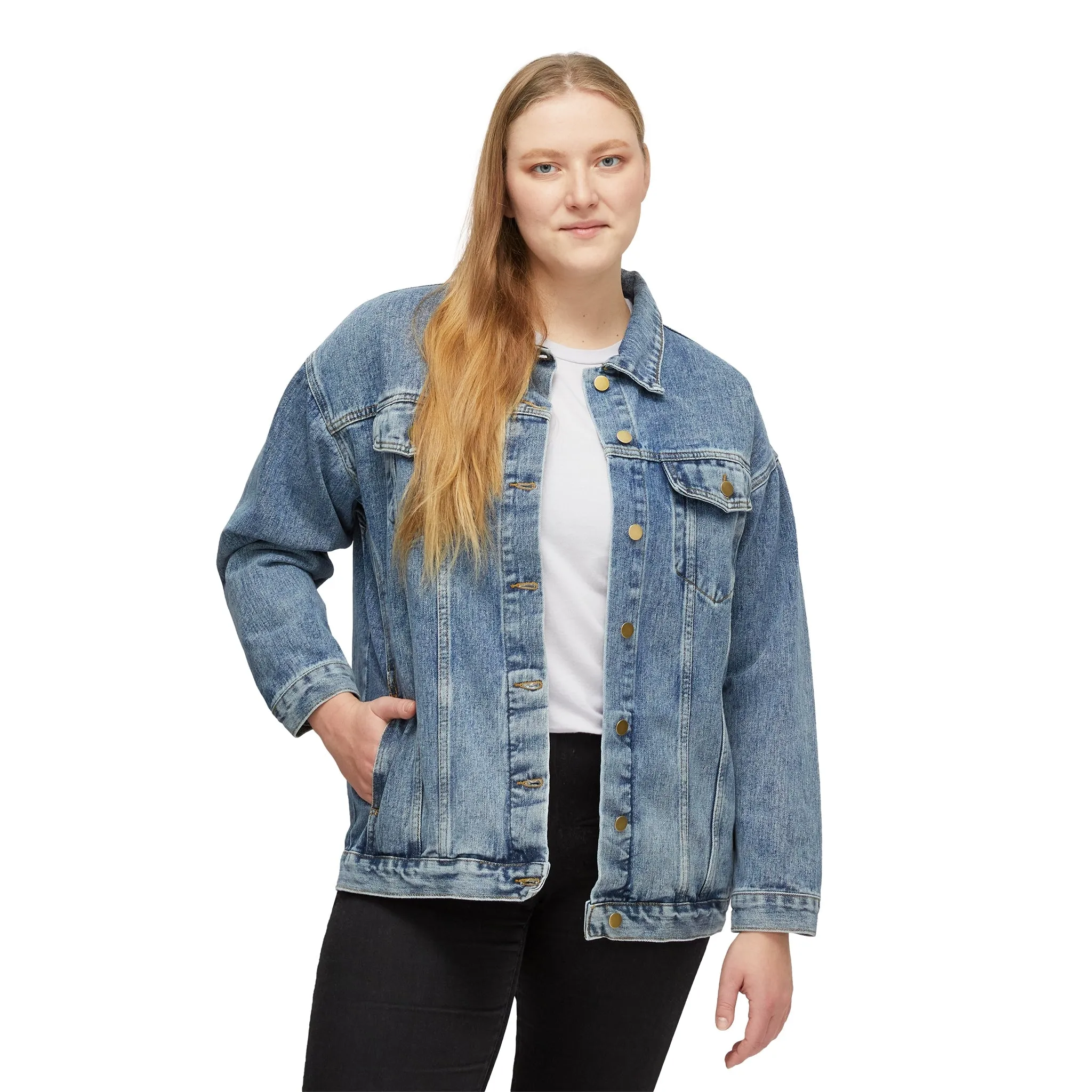 MOTHER Raising Hellions for a New Dominion Heavy Metal Skull Women's Denim Jean Jacket