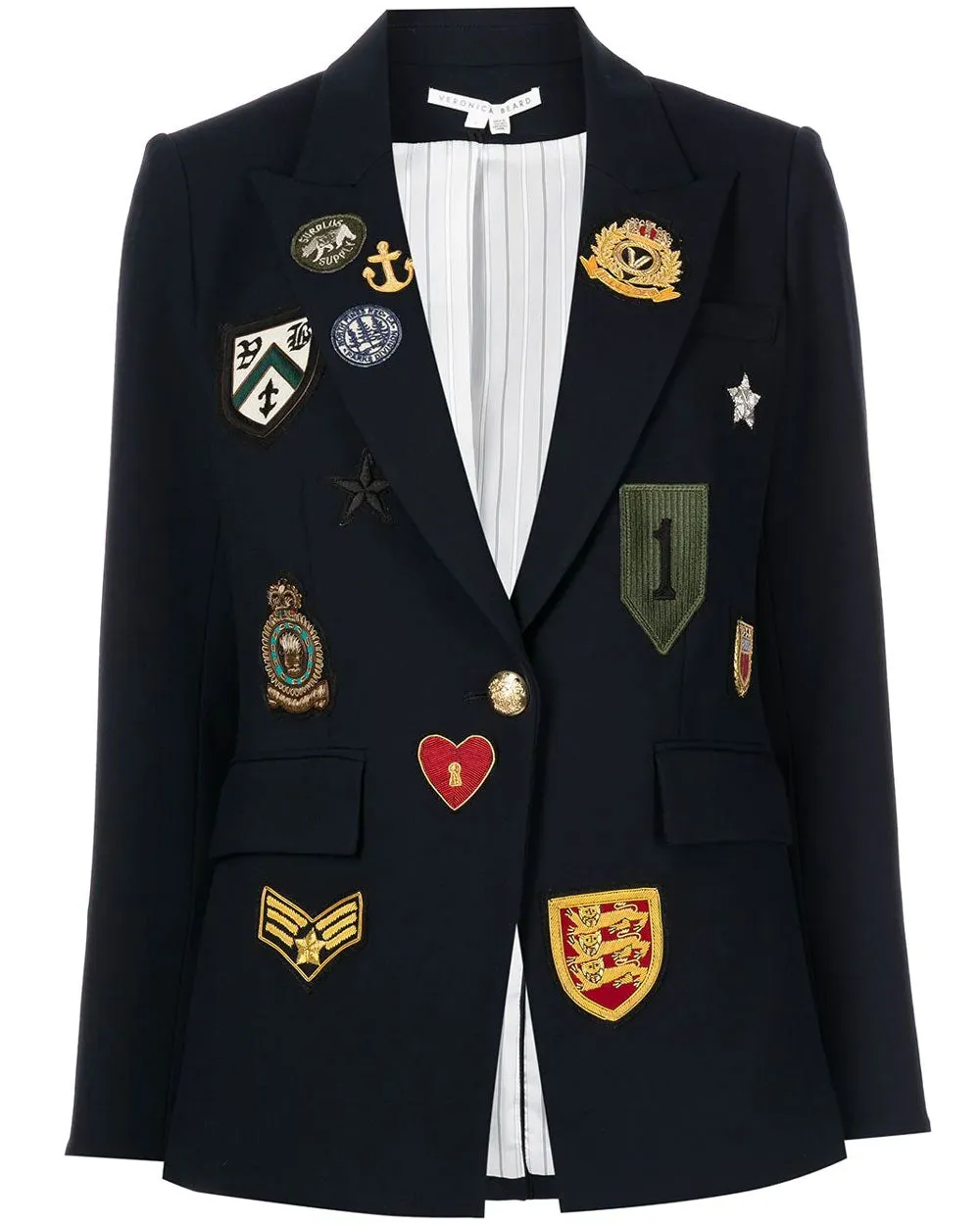Navy Patch Merlin Dickey Jacket