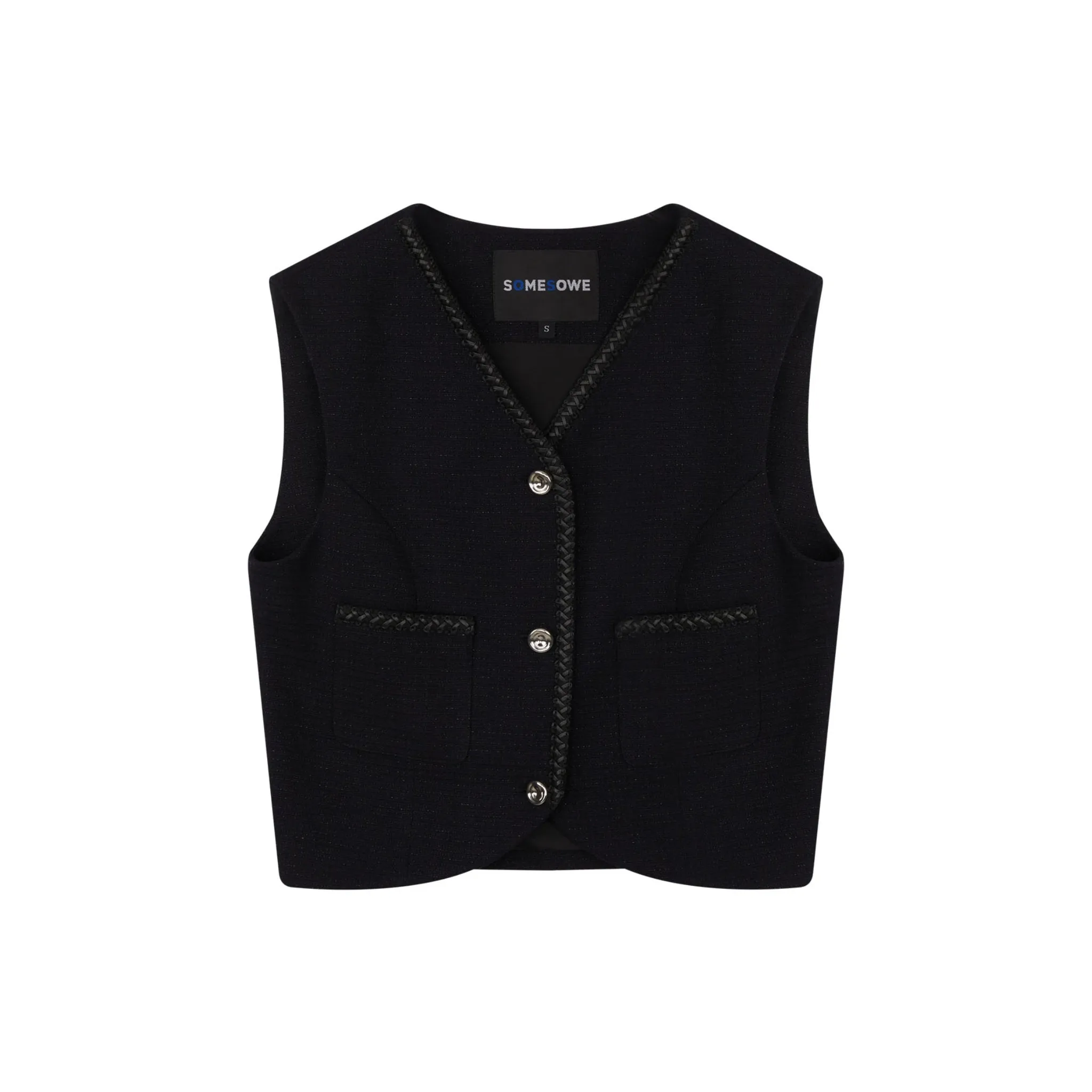 Navy Sleeveless Vest