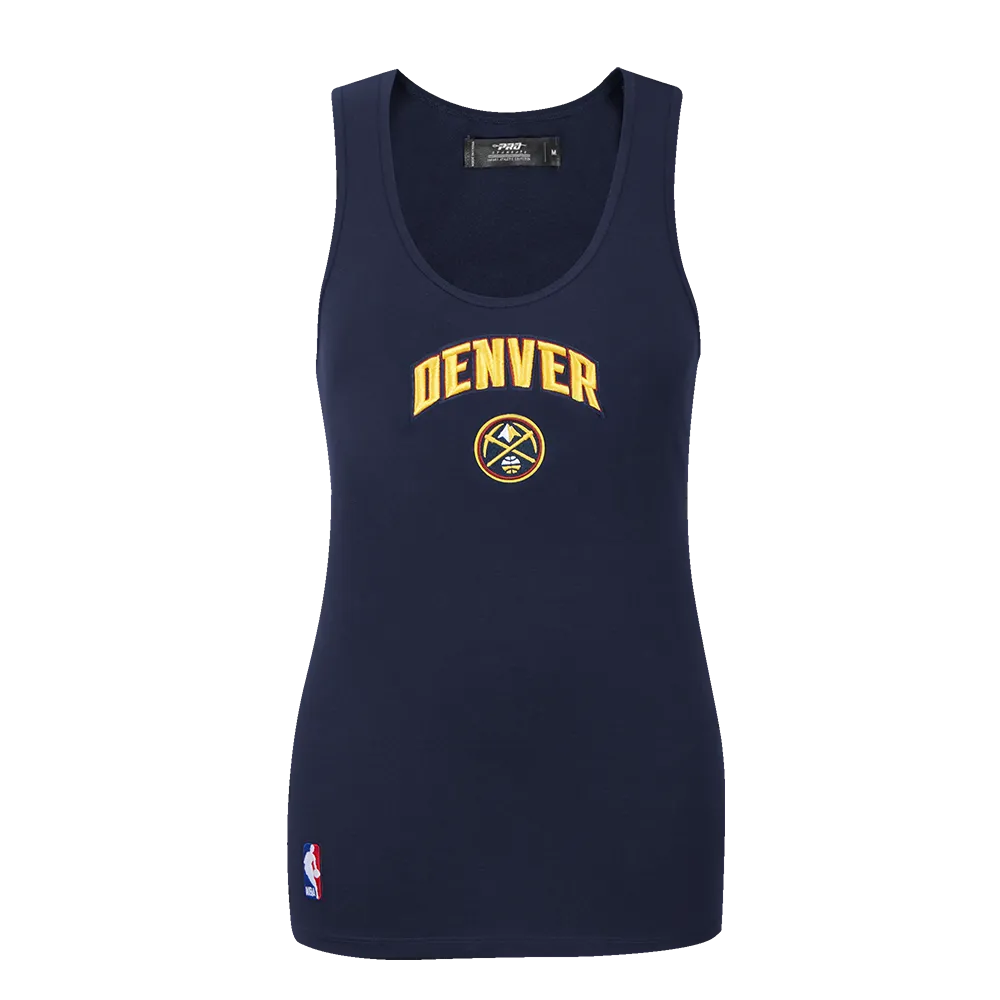 NBA DENVER NUGGETS CLASSIC WOMEN'S RELAXED FIT RACERBACK (MIDNIGHT NAVY)