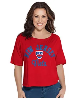NBA New Jersey Nets Adult Women Touch Base Reversible Tee, Size XL