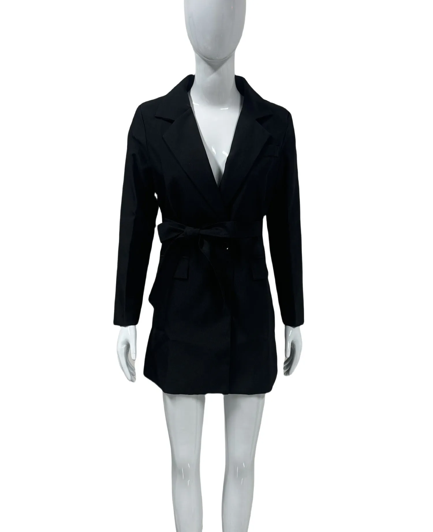 New Lace Up Slim Fit Casual Long Sleeve Suit
