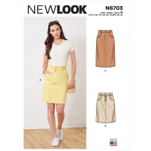 New Look Sewing Pattern N6703 Misses' Skirts