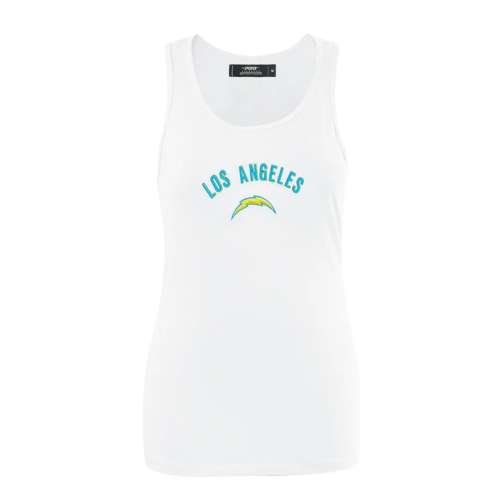 NFL LOS ANGELES CHARGERS CLASSIC WOMEN'S RACERBACK (WHITE)