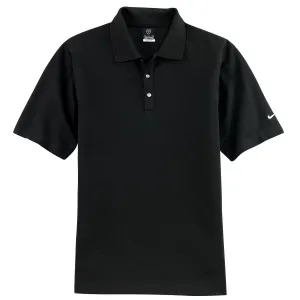Nike Men's Black Dri-FIT Short Sleeve Pique II Polo