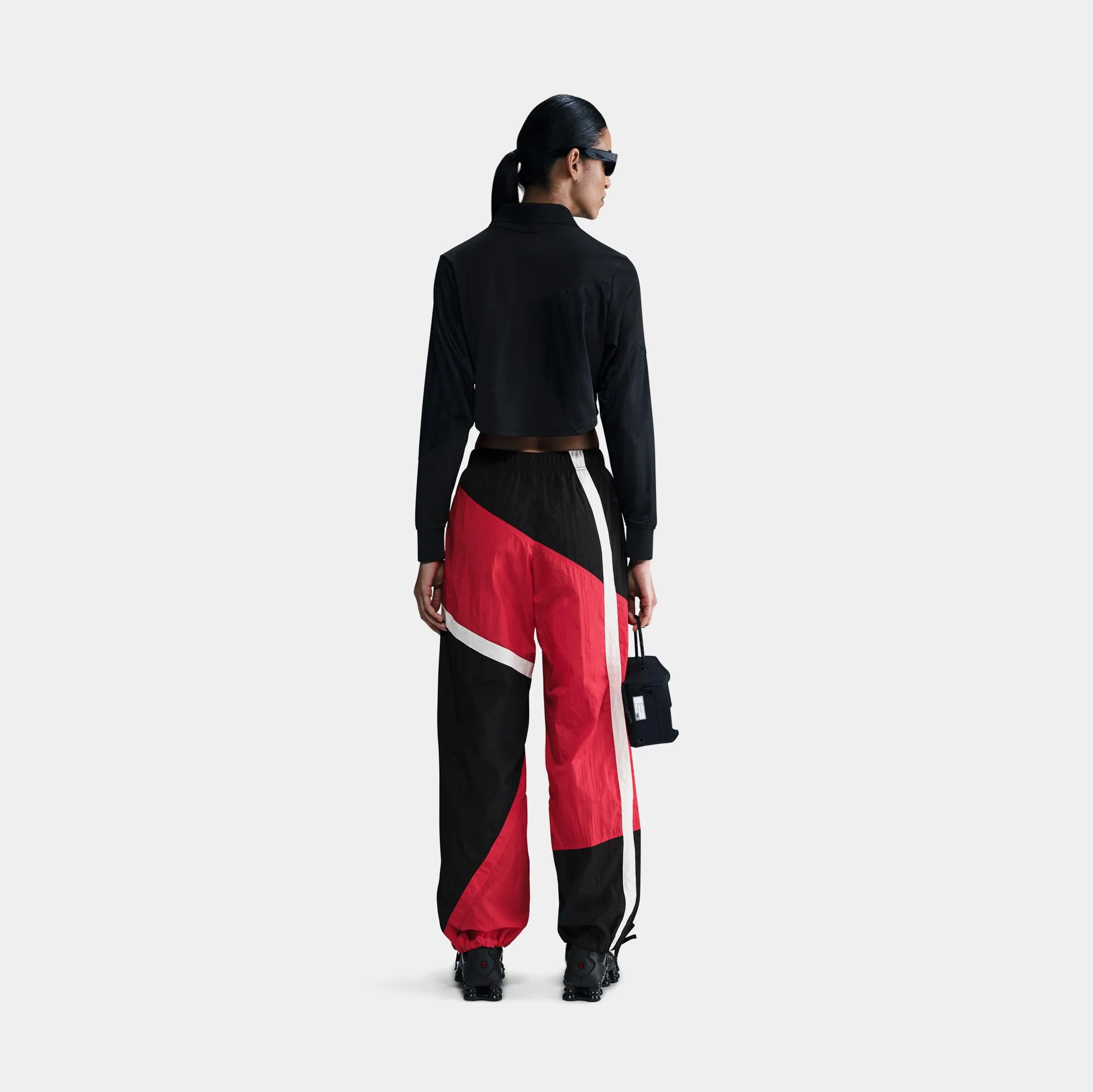 NSW Street Woven Open Hem Womens Pants (Red/Black)