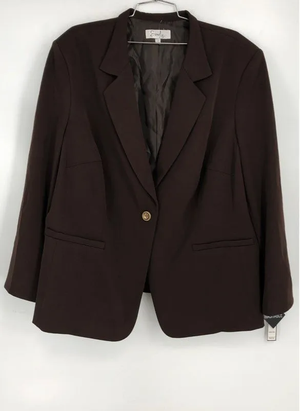 NWT Emily Women's Java Blazer - Size 22W