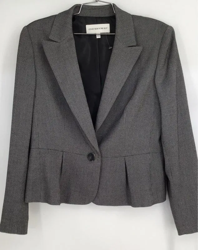 NWT Jones New York Women's Baltic Blue Blazer - Size 12