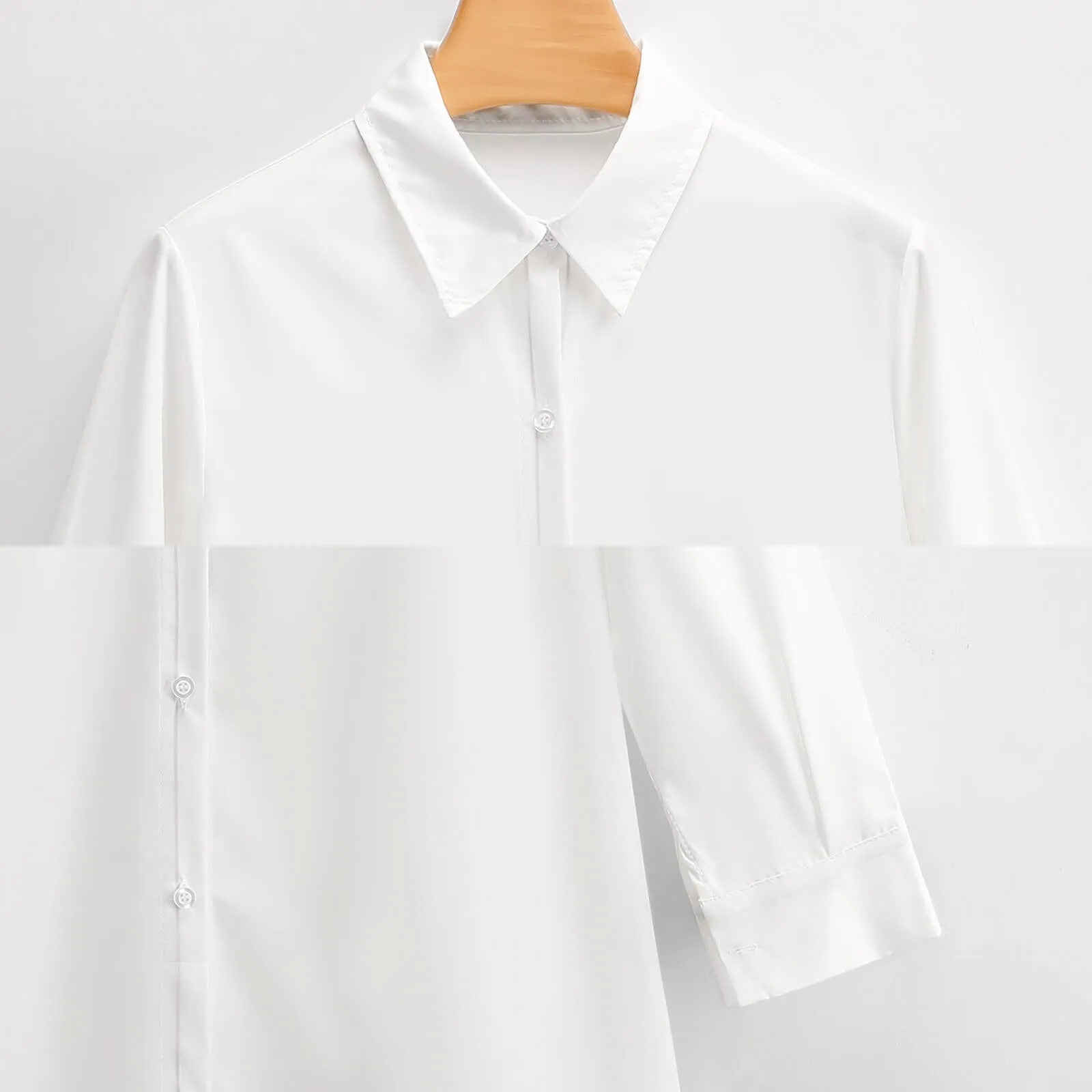 OD Custom Women's Long Sleeves Shirt Dress Button Up PB