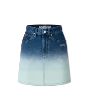 Ombre Denim Mini Skirt