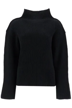 'oversized high-neck pul DVMD0187A0UFWH22 BLACK